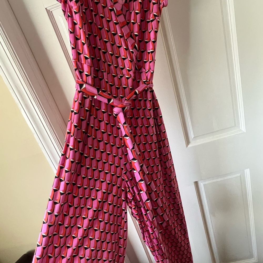 DVF FOR TARGET collared, sleeveless modern geo jumpsuit size small - Picture 12 of 14